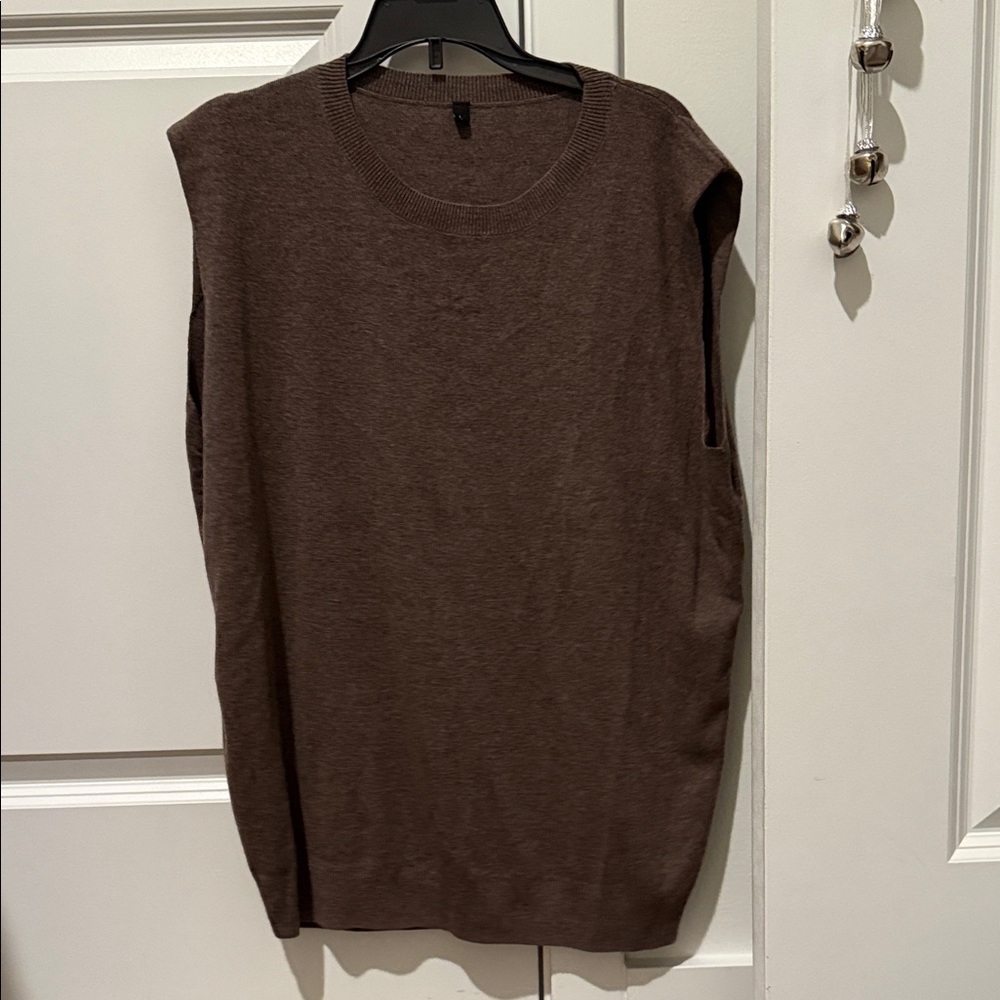 Amazon Chocolate Brown knit top